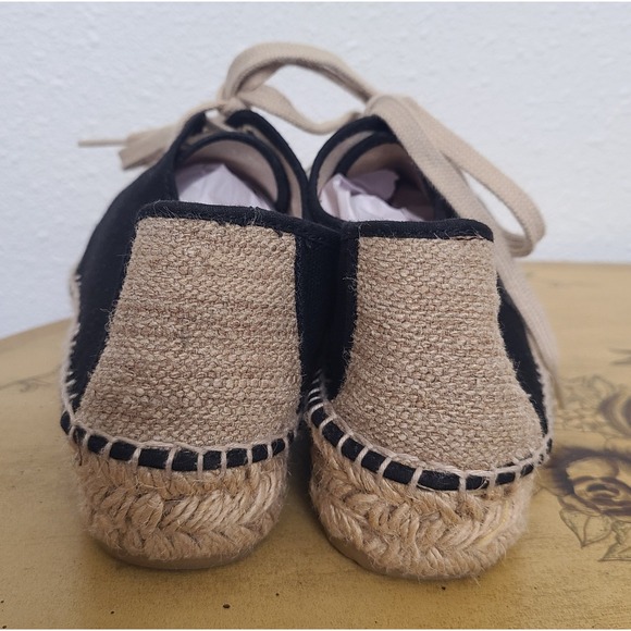 Jean Michel Cazabat EU 37 US 6.5 7 Platform Espadrille Sneakers Coastal Black - Picture 4 of 7